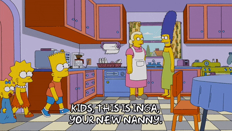 Simpsons Kids New Nanny GIF