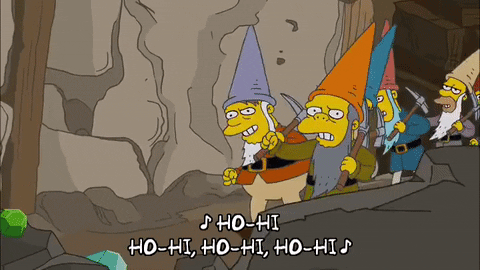 Simpsons Mining Together GIF