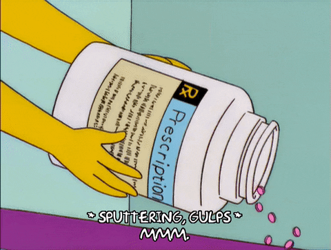 Simpsons Need Water Pouring Lot Of Medicine GIF