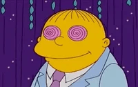 Simpsons Ralph Wiggum Hypnosis Pink Spiral Eye GIF