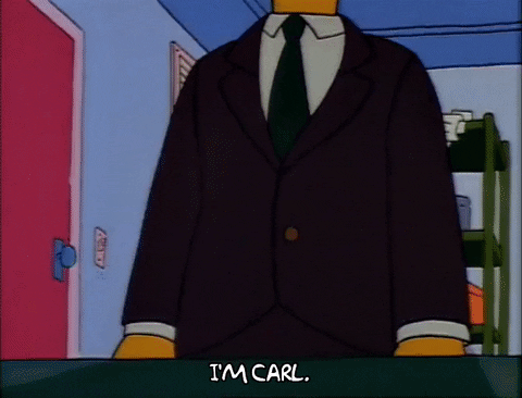 Simpsons Saying I'm Carl GIF