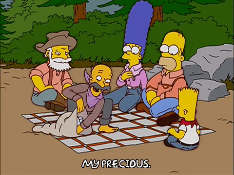 Simpsons Smeagol My Precious Famous Line GIF