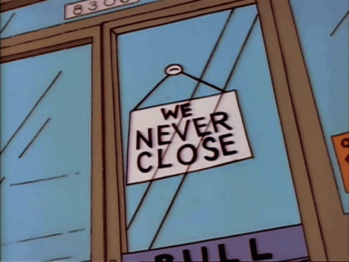 Simpsons Store Closed For The First Time GIF