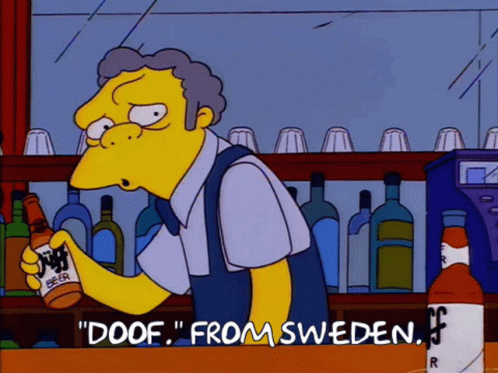 Simpsons Sweden Beer GIF