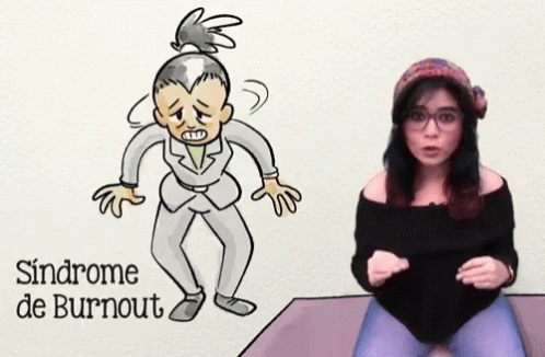Sindrome De Burnout Head On Fire GIF