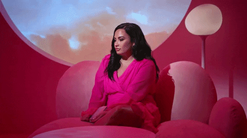 Singer Demi Lovato Interview GIF