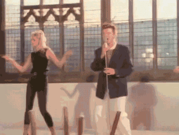 Singer Rick Astley Roll Meme GIF