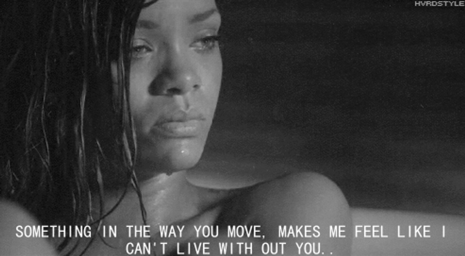 Singer Rihanna Sweating In Music Video GIF