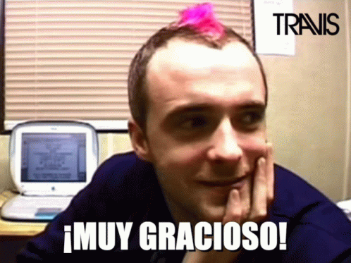 Singer Travis Fran Healy Muy Gracioso Jajajaja Laugh GIF
