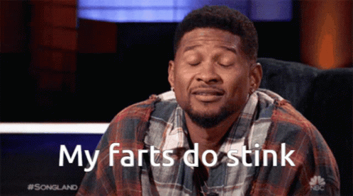 Singer Usher Fart Stinks Meme GIF
