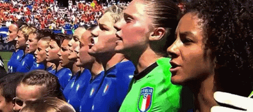 Singing Athletes National Anthem GIF