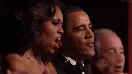 Singing Barack And Michelle Obama GIF
