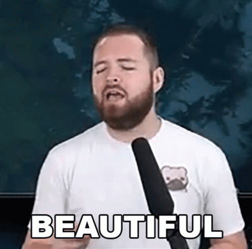 Singing Guy Beautiful Gorgeous GIF