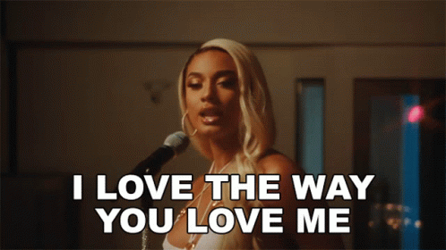 Singing I Love The Way You Love Me GIF