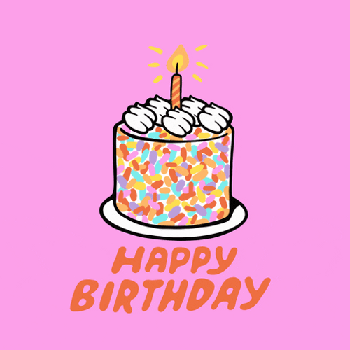Single Candle Lit Birthday Celebration GIF
