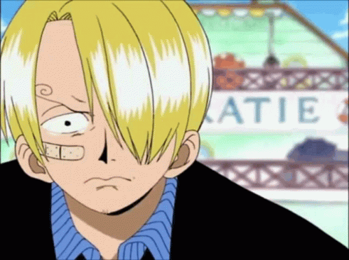 Single Tear Eye Sanji GIF