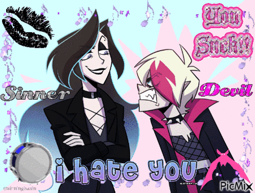 Sinner And Devil I Hate You GIF