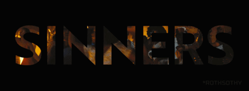 Sinners Word on Dark Background
