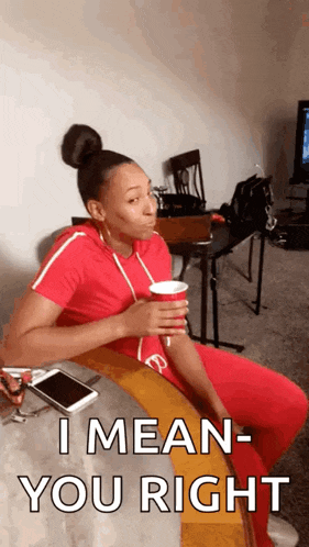 Sips Tea Whatever Gif GIF