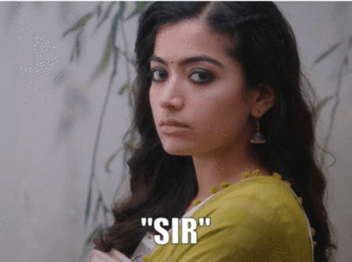 Sir Sassy Rashmika Mandanna Side Eye GIF