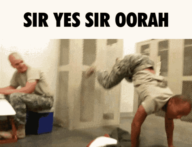 Sir Yes Sir Oorah Military GIF