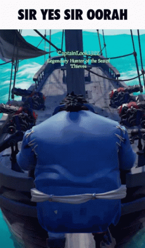 Sir Yes Sir Oorah Sitting on Boat
