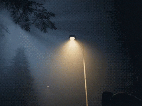 Siren Head Coming Out Street Light GIF
