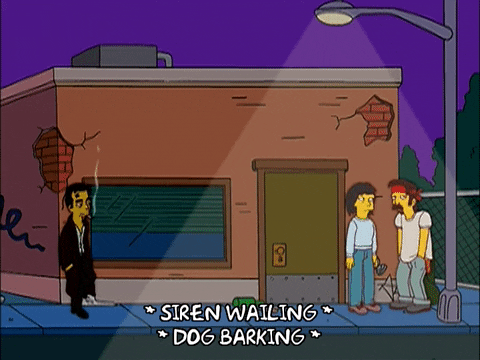 Siren Wailing Dog Barking Sound GIF