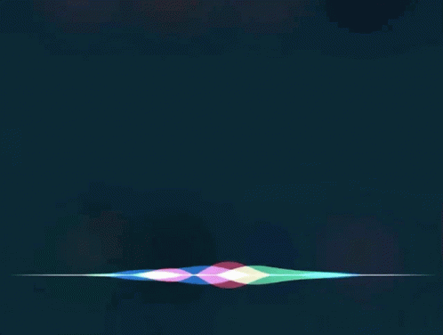 Siri Dark Rainbow Black Art Apple Design GIF