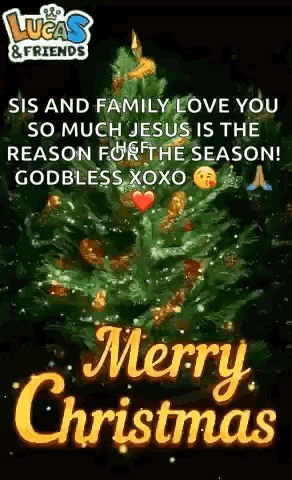 Sis And Family Love Jesus Season GIF