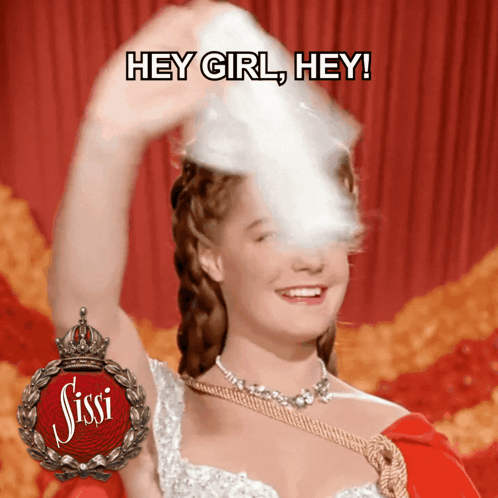 Sissi Poster Woman Holding Cotton Candy