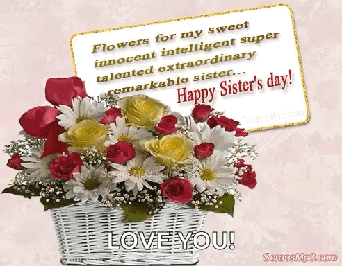 Sister Day Message GIF