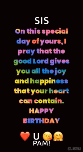 Sister Greetings Birthday Meme GIF