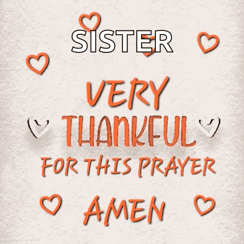 Sister Thankful Prayer Poster