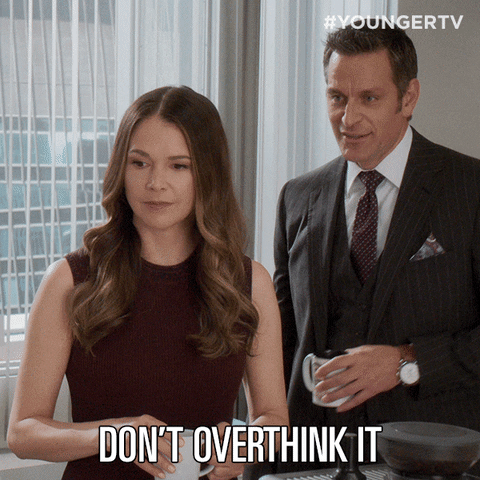 Sitcom Younger Liza Miller Stop Overthinking It GIF