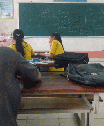 Sitting Inside The Classroom GIF