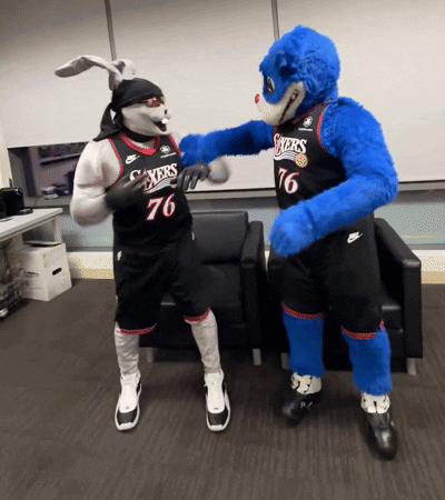 Sixers Mascots Dancing GIF