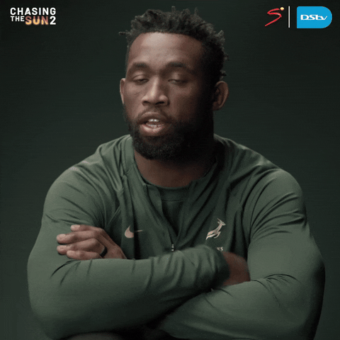 Siya Kolisi Showing Peoples Elbow GIF