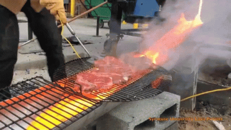 Sizzling Hot Smokey Bbq Flipping GIF