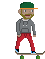 Skateboard Idle Boarder Sticker GIF