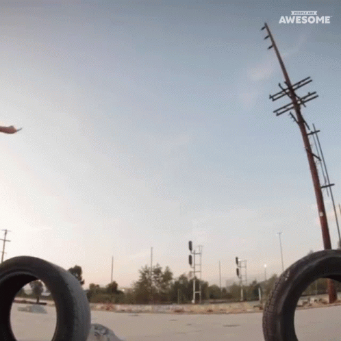 Skateboarder Doing Trick Skateboard Awesome