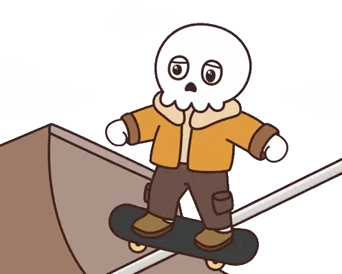 Skateboarding Teddy Bear With Skull Shirt