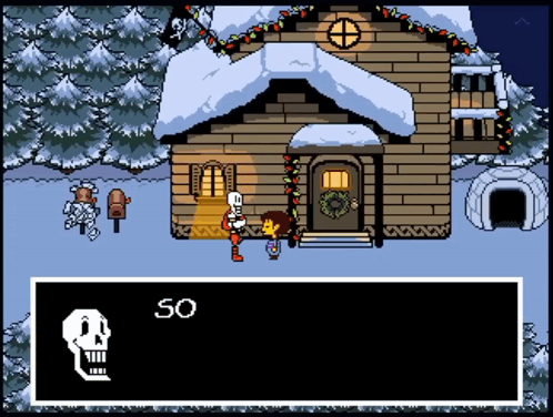 Skeleton and Girl in Front of House
