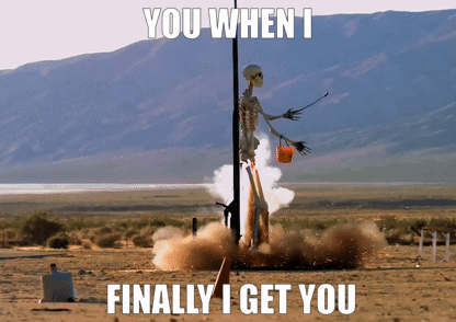 Skeleton Being Launched Into Air