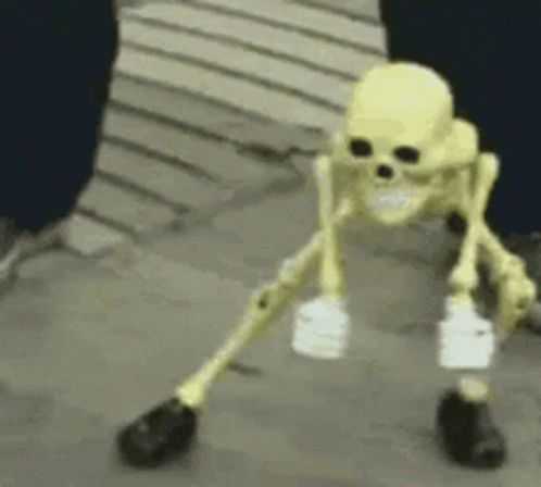 Skeleton Celebrate Meme GIF