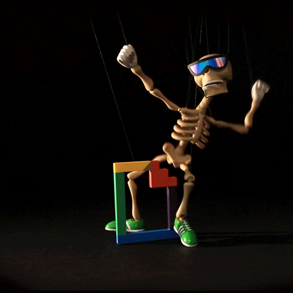 Skeleton Dance Cool Skeleton GIF
