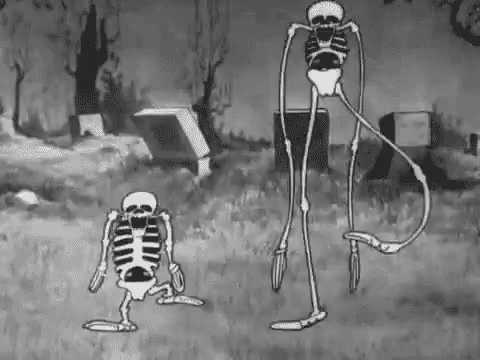 Skeleton Dance Graveyard Cemetery GIF