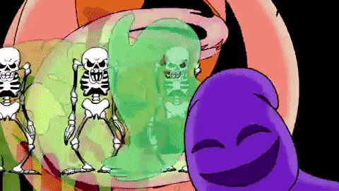 Skeleton Dance Halloween Ghost GIF