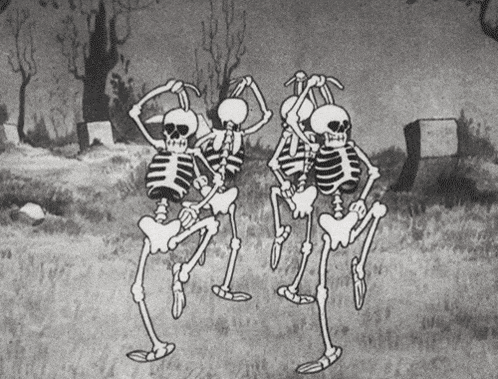 Skeleton Dance Halloween Gif GIF