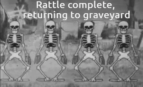 Skeleton Dance Returning To Graveyard GIF
